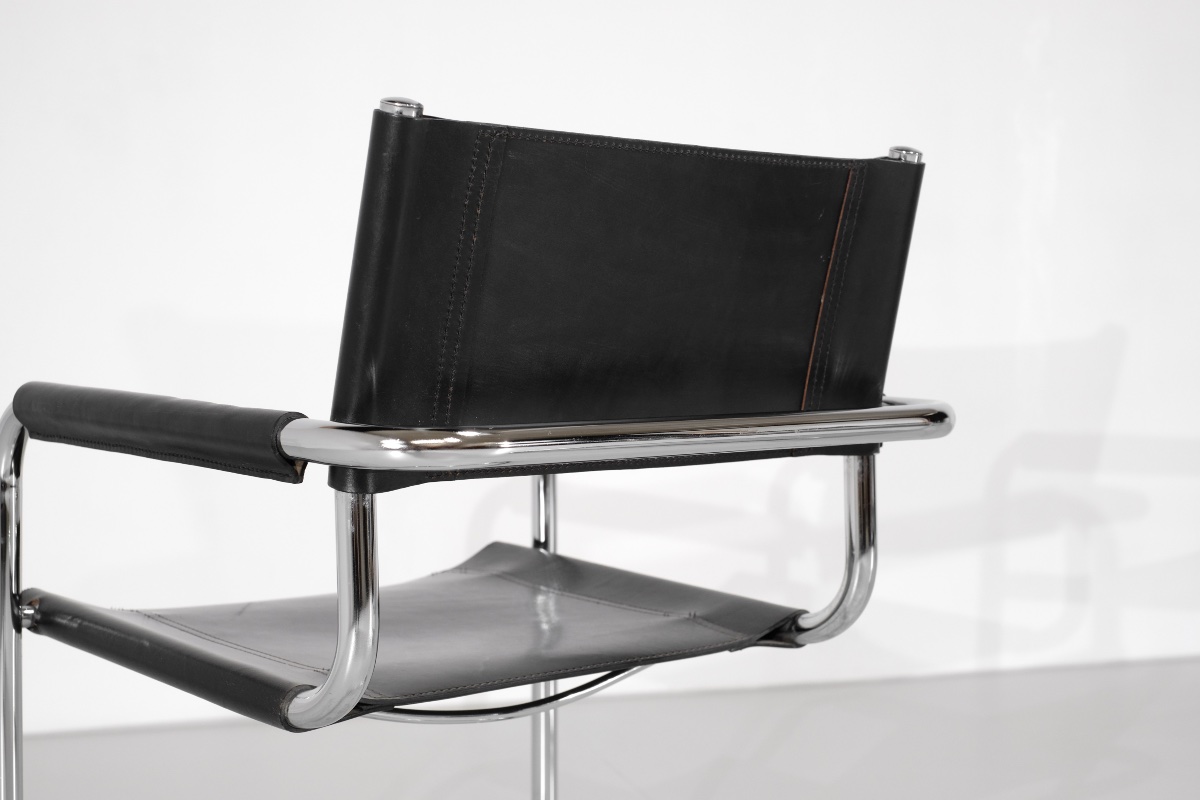 "s34" Chairs By Mart Stam And Marcel Breuer For Fasem, Italy, 1980s.-photo-4