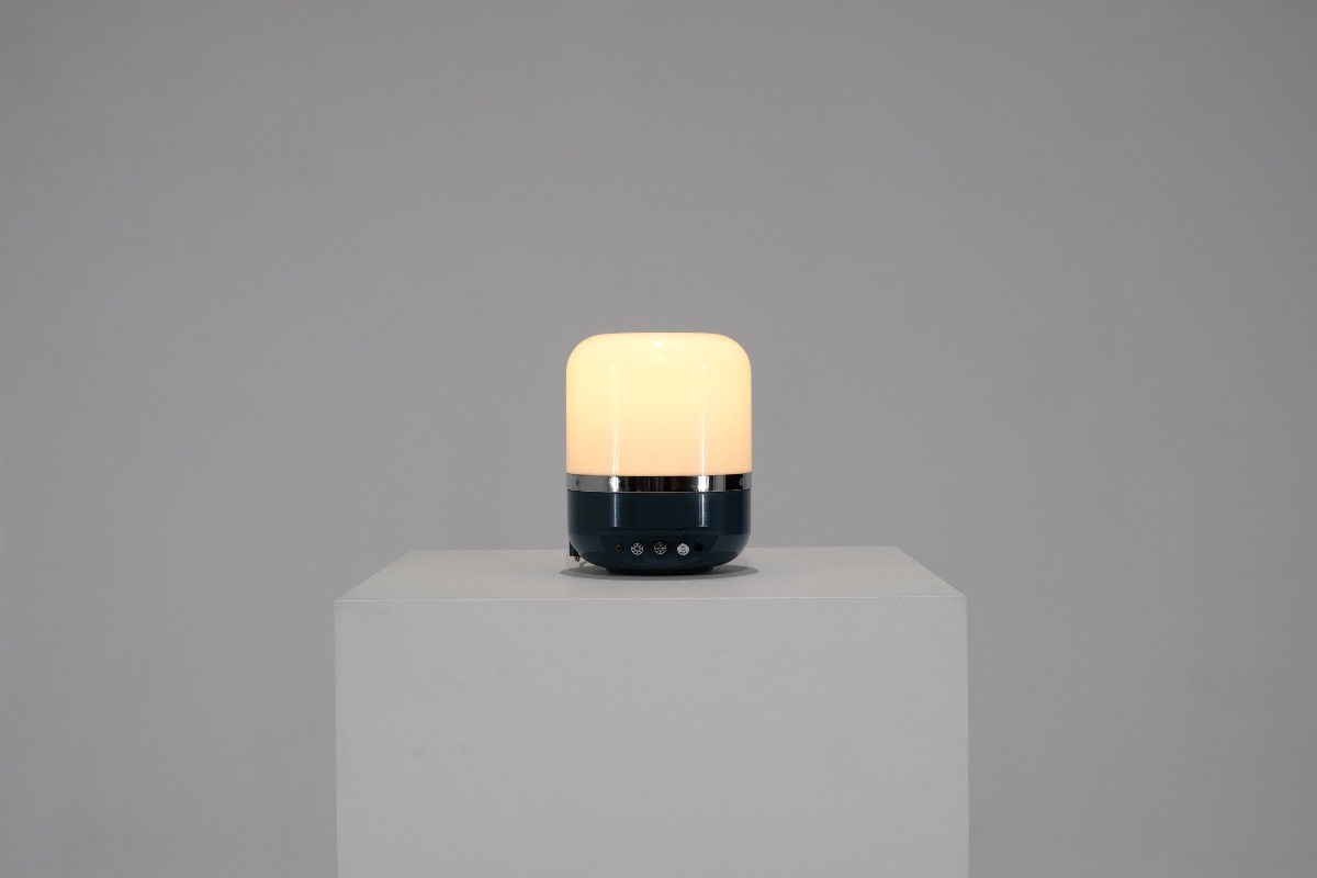 Radio-lampe conçue par Adriano Rampoldi pour Europhon, Italie, années 1970s.-photo-3