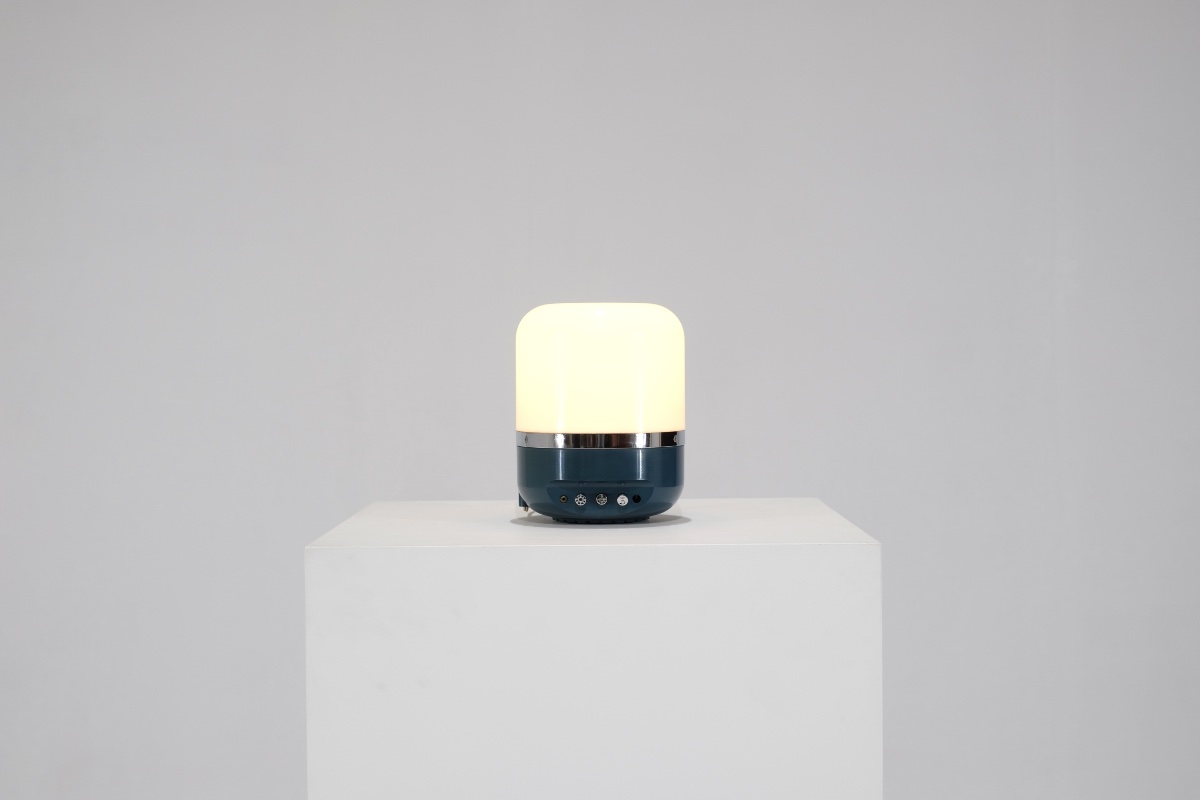 Radio-lampe conçue par Adriano Rampoldi pour Europhon, Italie, années 1970s.-photo-4