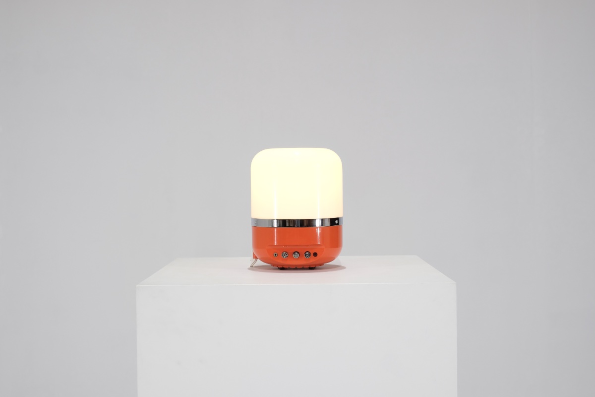 A Lamp Radio Designed By Adriano Rampoldi For Europhon, Italy, In The 1970s.