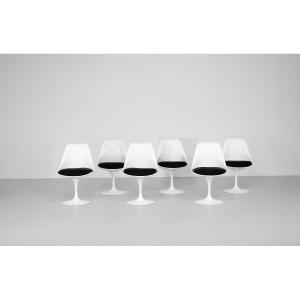 Ensemble de chaises modèle "Tulip" par Eero Saarinen Pour Knoll, USA 1957.