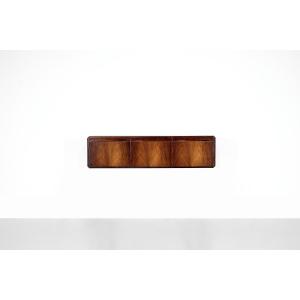 Buffet flottant Enfilade en bois, Italie années 1960s.
