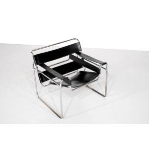 Fauteuil " B3 Wassily " par Marcel Breuer pour Gavina, Italie, 1925.