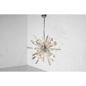 Sputnik Pendant Light In Murano Glass, Italy.