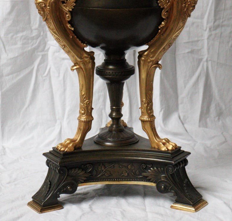Neo-greek Revivastyle Centerpiece Vase, Attributed To Georges émile Henri Servant (1828-c.1890)-photo-5