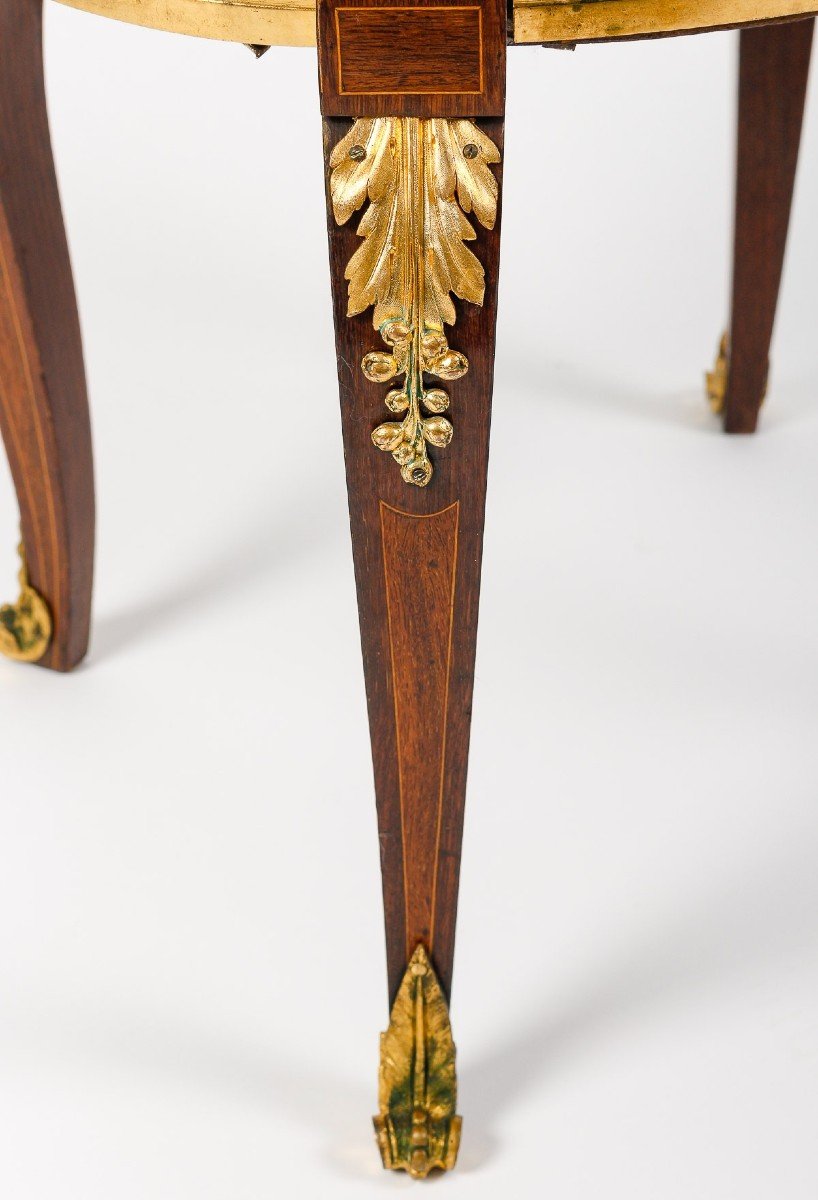 A French 19th Century Louis XVI Style Parquetery Side Table -photo-5