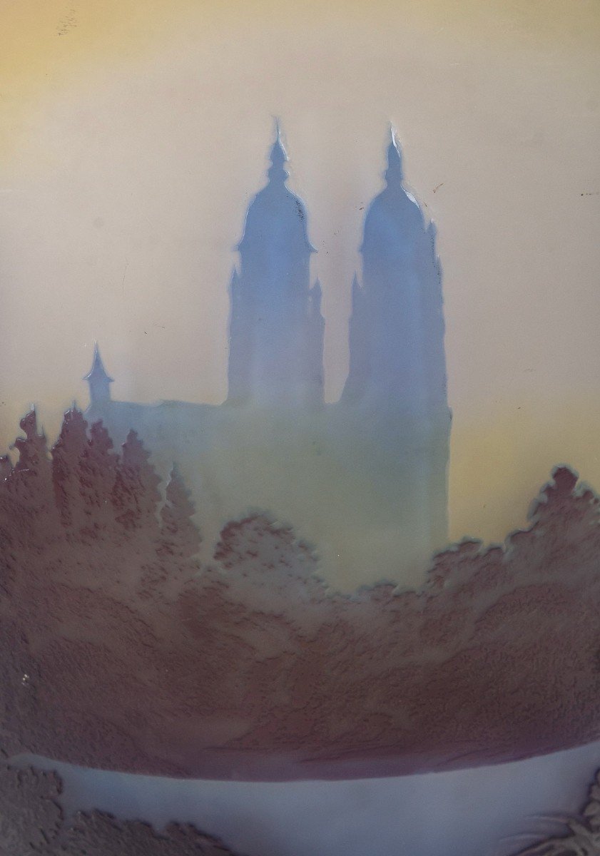 Émile Gallé (1846-1904), Rare Vase « Basilique Saint-Nicolas De Port », Circa 1900-photo-1