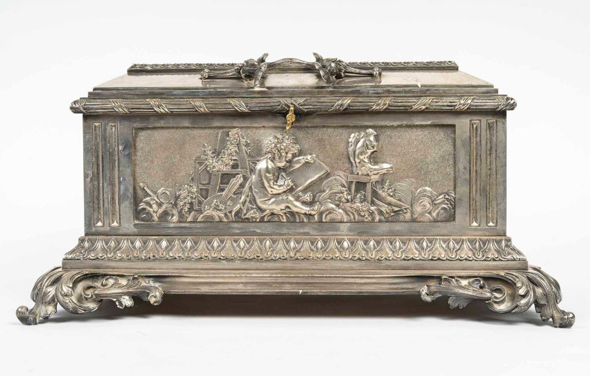Large Napoleon III Jewelry Casket -photo-2