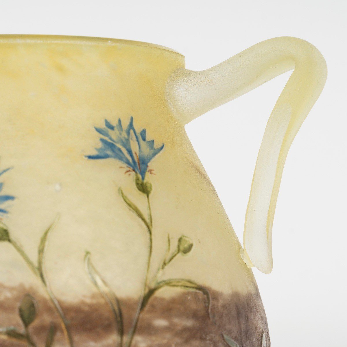 Daum Nancy Vase " Bleuets" Circa 1901-photo-1