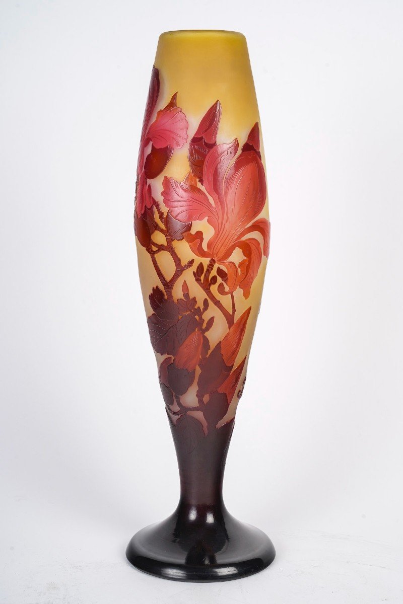 émile Gallé (1846-1904) Magnolias Vase Circa 1900