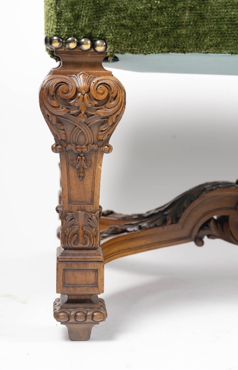 Paire de Tabourets de Style Louis XIV, Circa 1880-photo-1