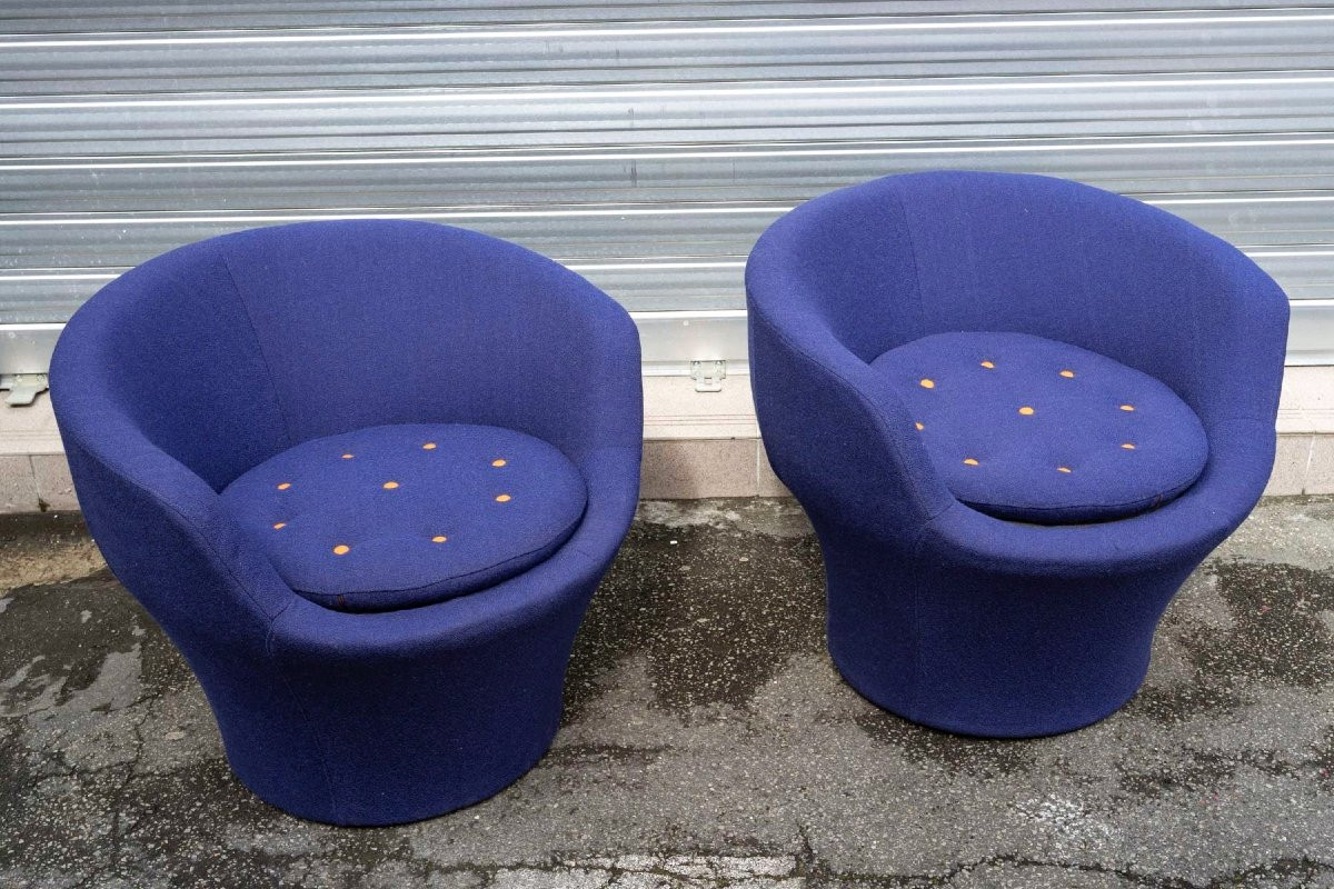 Pierre Guariche (1926-1995) Paire De Fauteuils Vintage Pour Meurop, 1960’s-photo-2