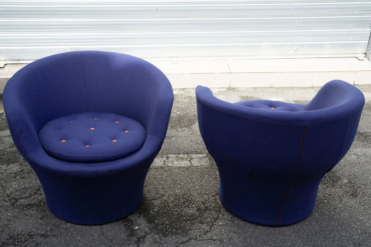 Pierre Guariche (1926-1995) Paire De Fauteuils Vintage Pour Meurop, 1960’s-photo-1