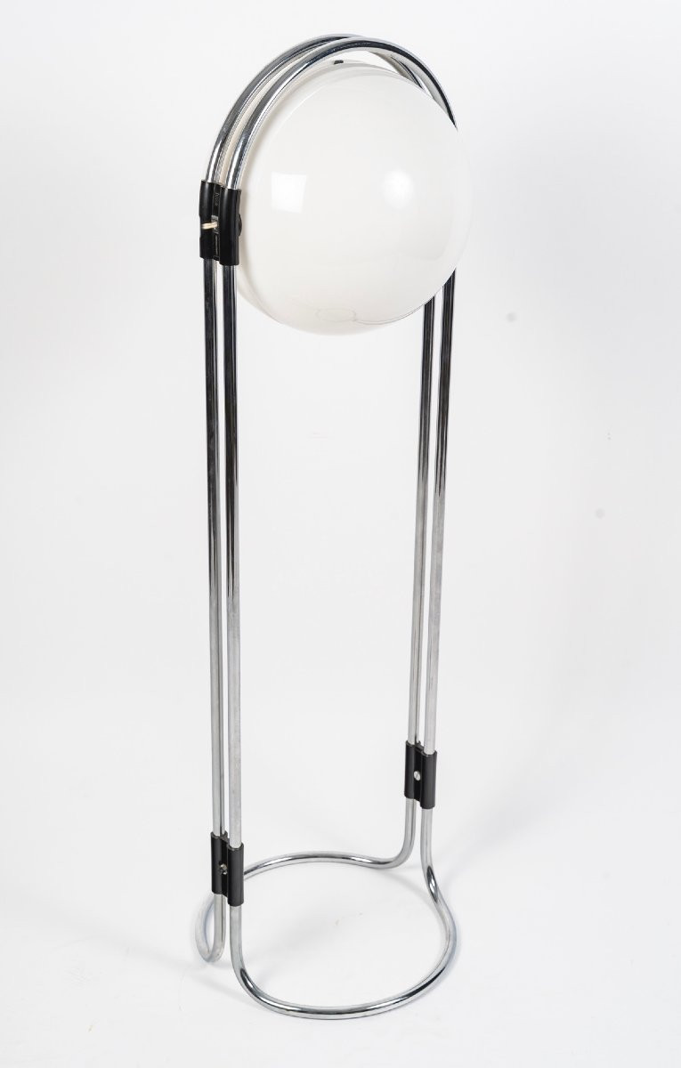 Rare Lampadaire Design Space Age par Andre Ricard pour Metalarte Espagne 1967-photo-2