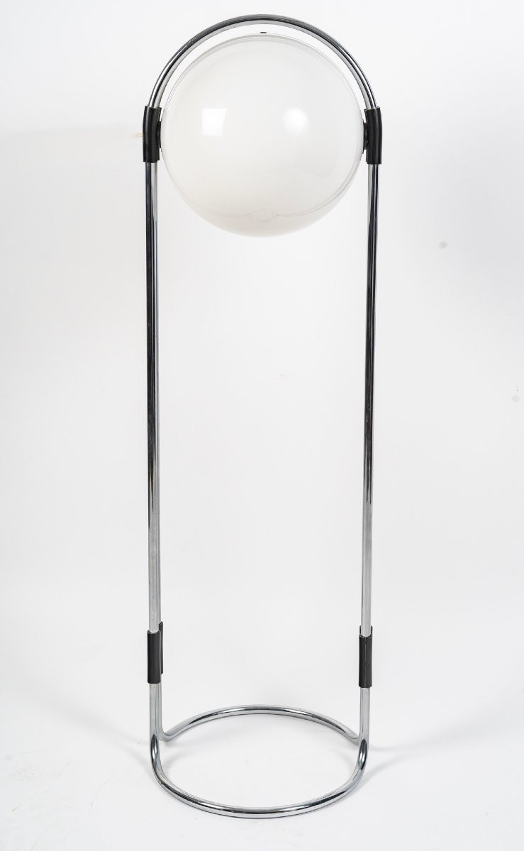 Rare Lampadaire Design Space Age par Andre Ricard pour Metalarte Espagne 1967-photo-1