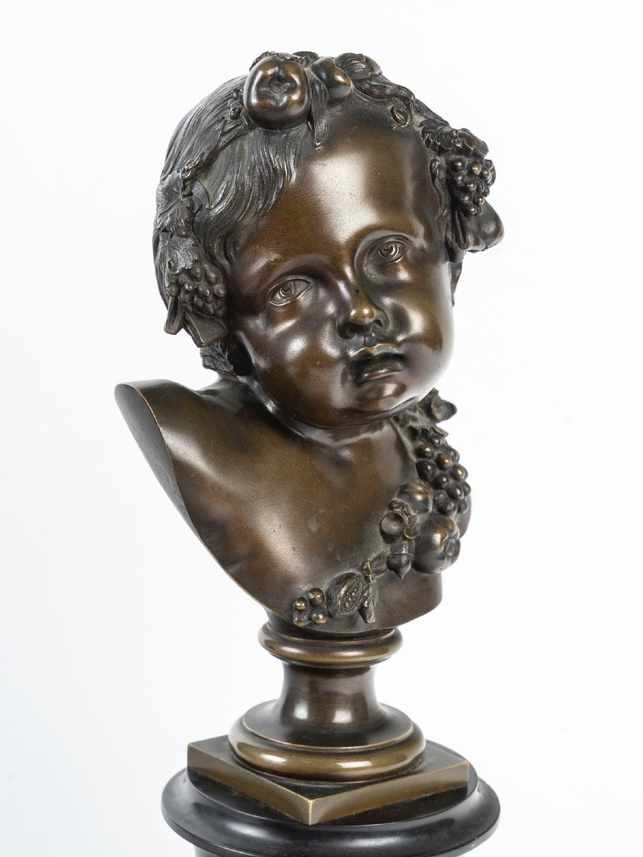 "les Enfants De Bacchus" A French 19th Century Pair Of Bronze Putti-photo-5