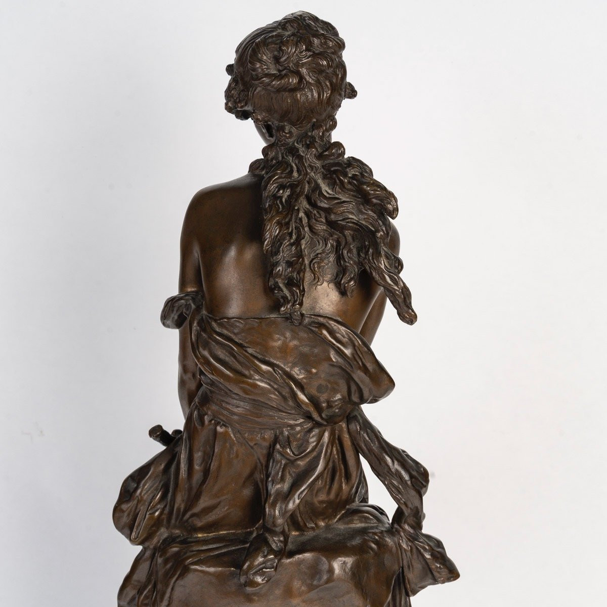 Le Rêve-the Dream, Hippolyte François Moreau (1832-1927),  French Figurative Bronze Sculpture -photo-3