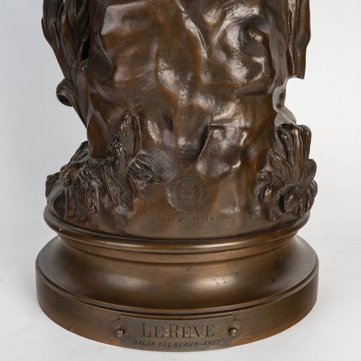 Le Rêve-the Dream, Hippolyte François Moreau (1832-1927),  French Figurative Bronze Sculpture -photo-8