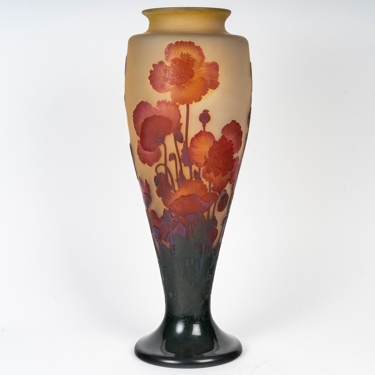 émile Gallé (1846-1904) Pavots Vase