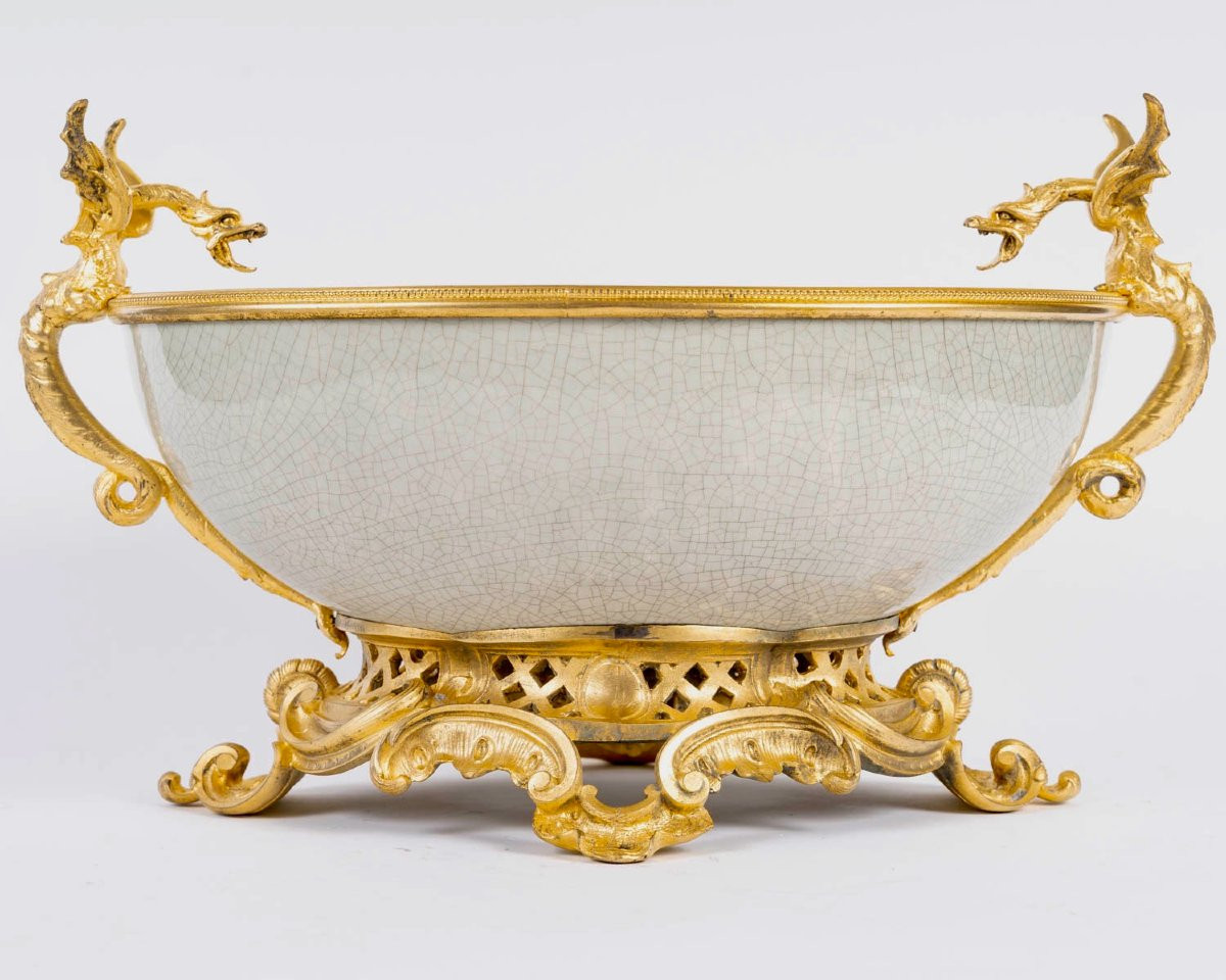A 19th Century French Ormolu-mounted Centerpiece, Circa 1880-photo-4