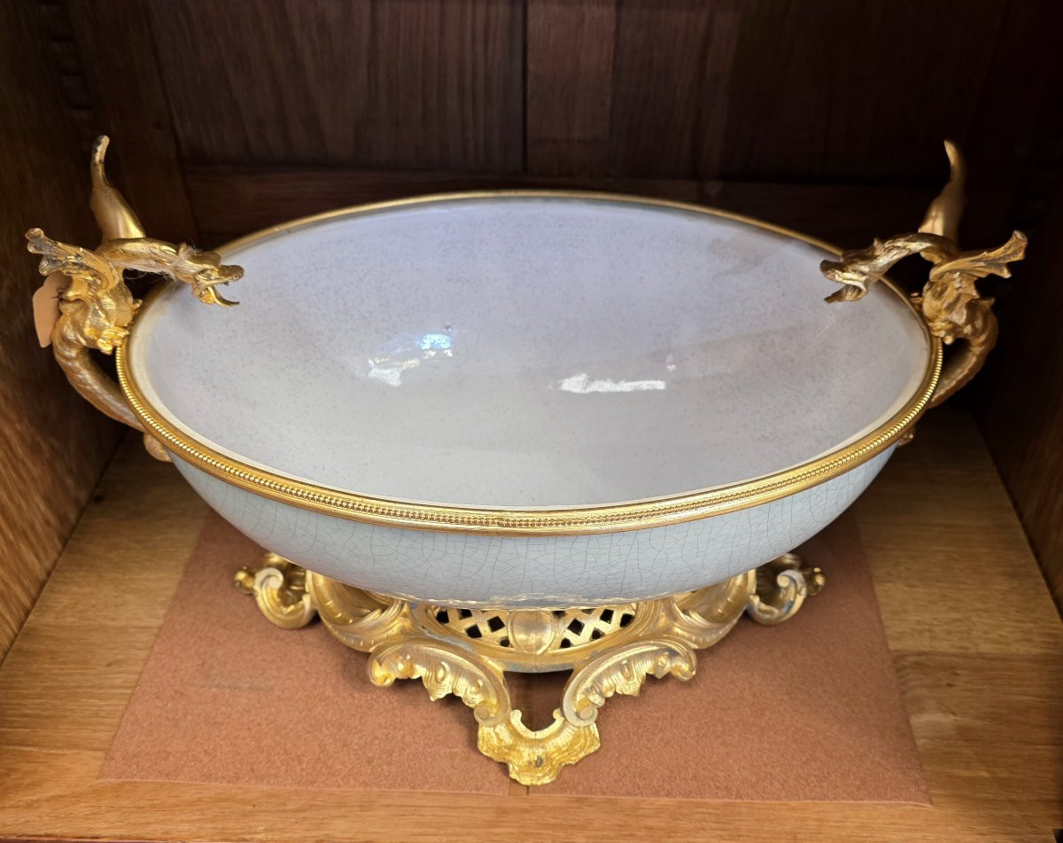 A 19th Century French Ormolu-mounted Centerpiece, Circa 1880-photo-1