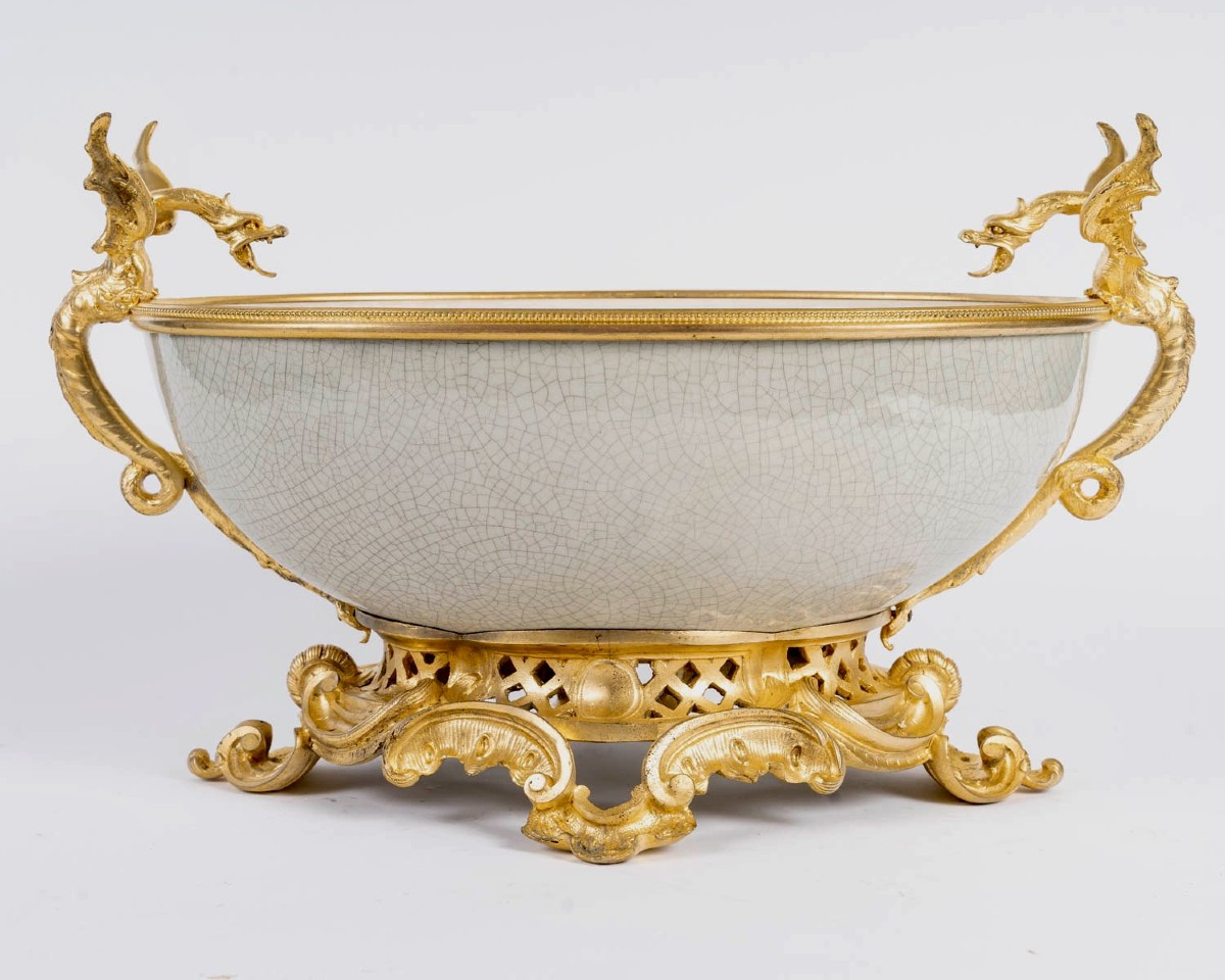 A 19th Century French Ormolu-mounted Centerpiece, Circa 1880