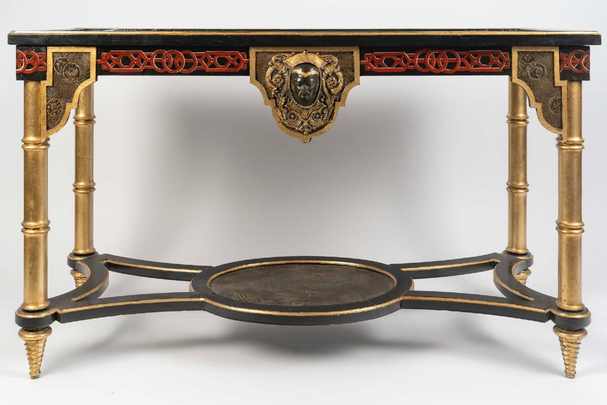 Rare Console Japonisante circa 1885-photo-2