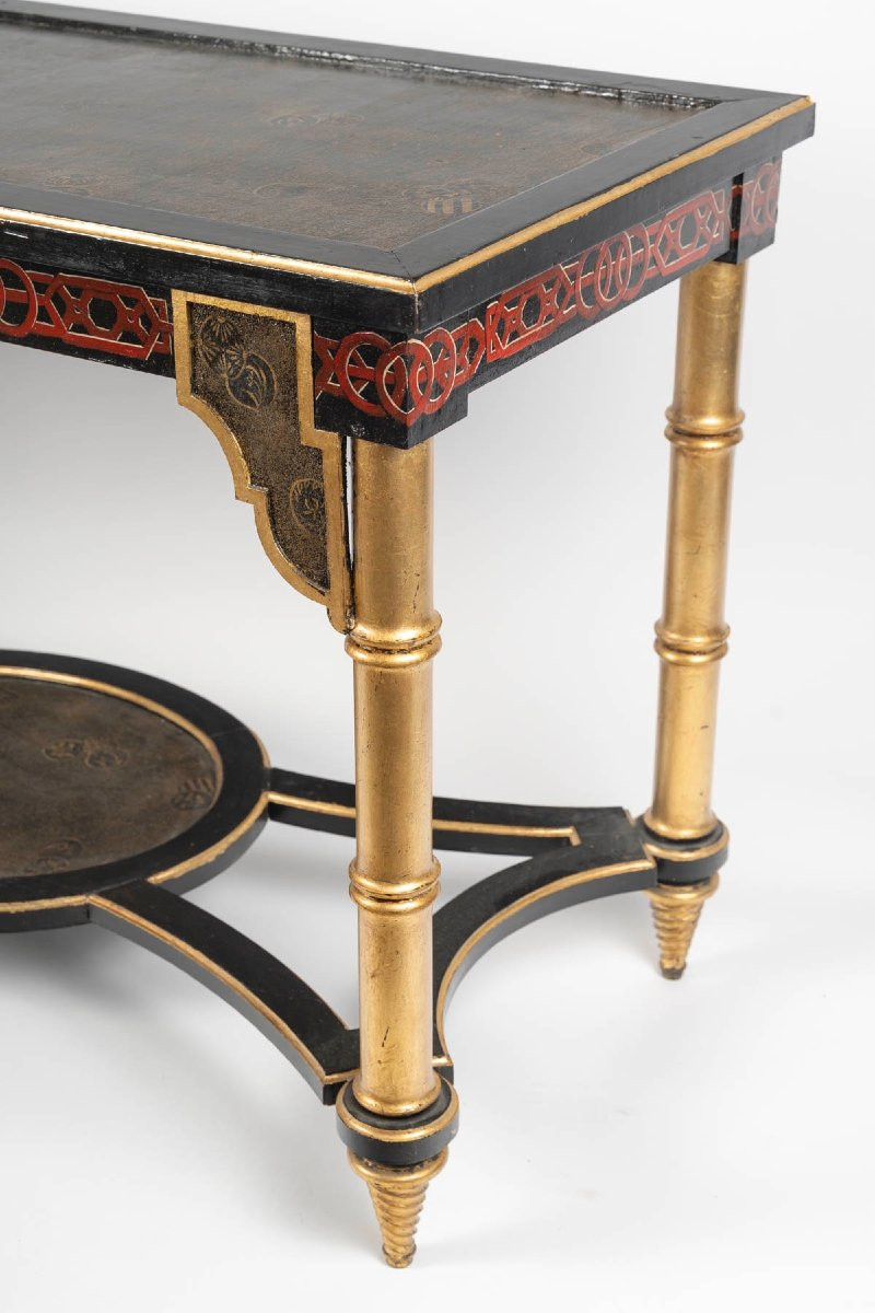 Rare Console Japonisante circa 1885-photo-3