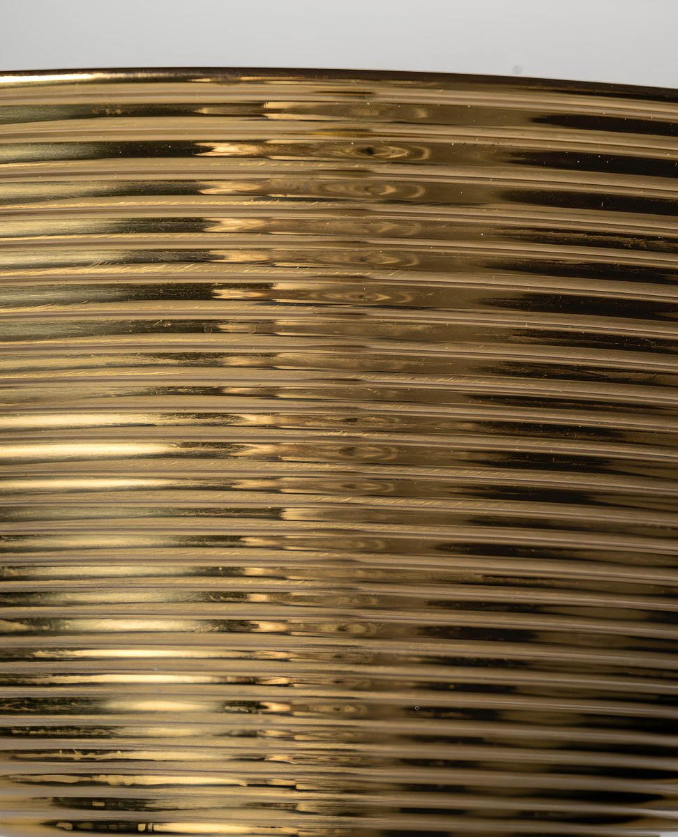 Lampadaire torchière en laiton, Travail italien, circa 1965–1975, dans le Style de Stilnovo-photo-3