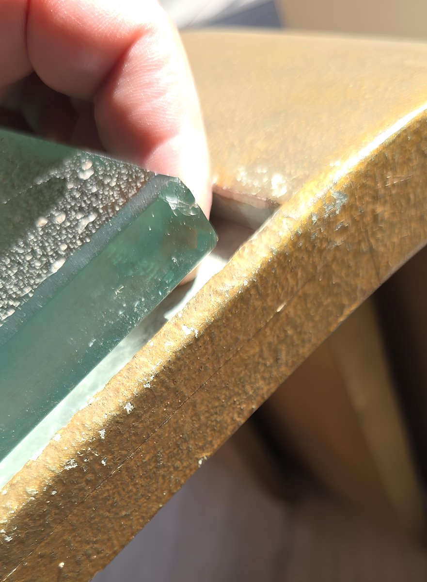 Sculptural Set Of Three Space Age Nesting Tables Glass By Saint-gobain France, Circa 1970-photo-4