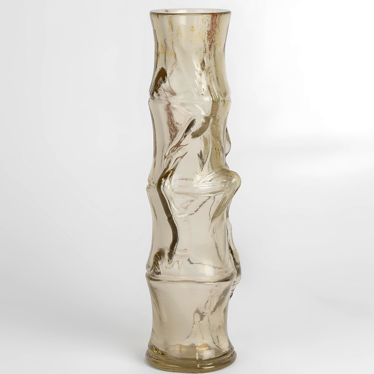 Art Nouveau Bamboo Vase, Signed E. Léveillé Paris, Circa 1900 - Provenance Cappa Collection