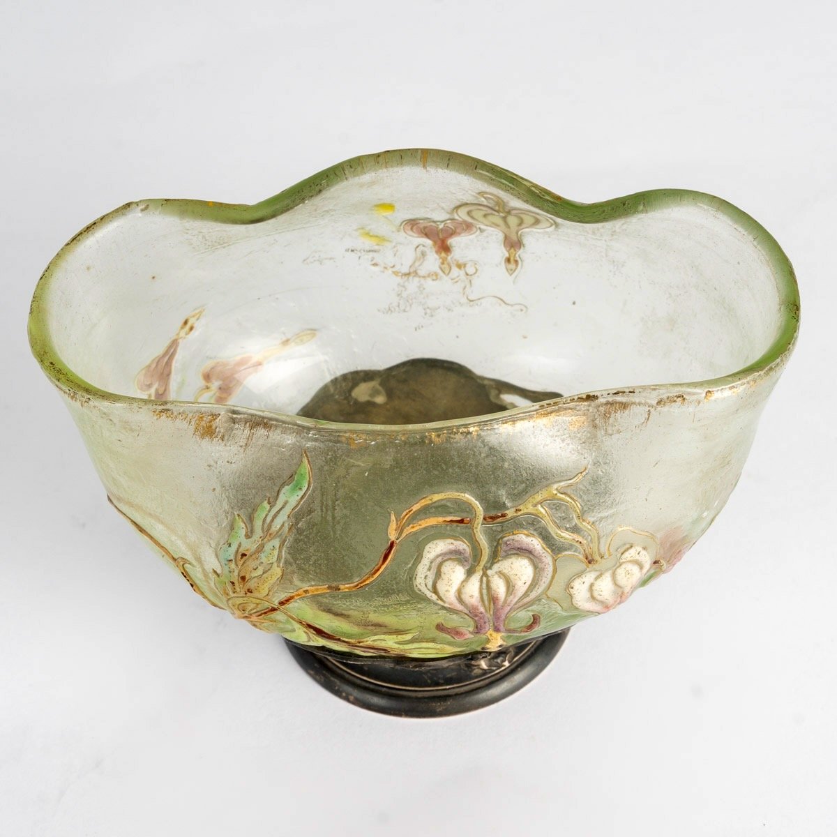 Émile Gallé (1846–1904) Coupe Art nouveau à décor de Cœurs-de-Marie, circa 1900-photo-4