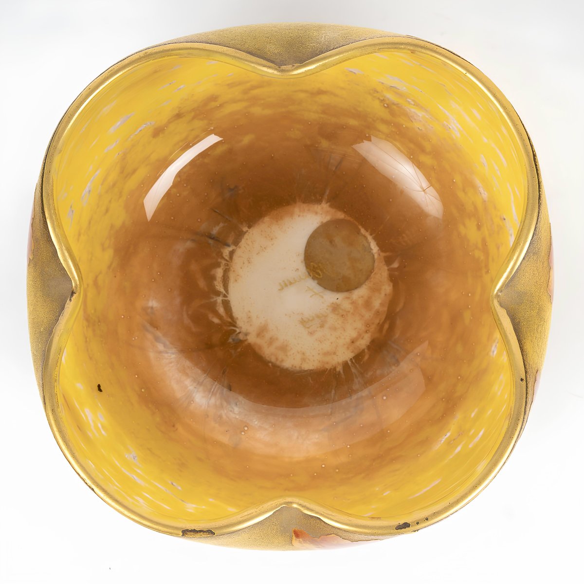 Daum Nancy et Croix de Lorraine « Coquelicots », coupe Art Nouveau , circa  1900-1910-photo-6