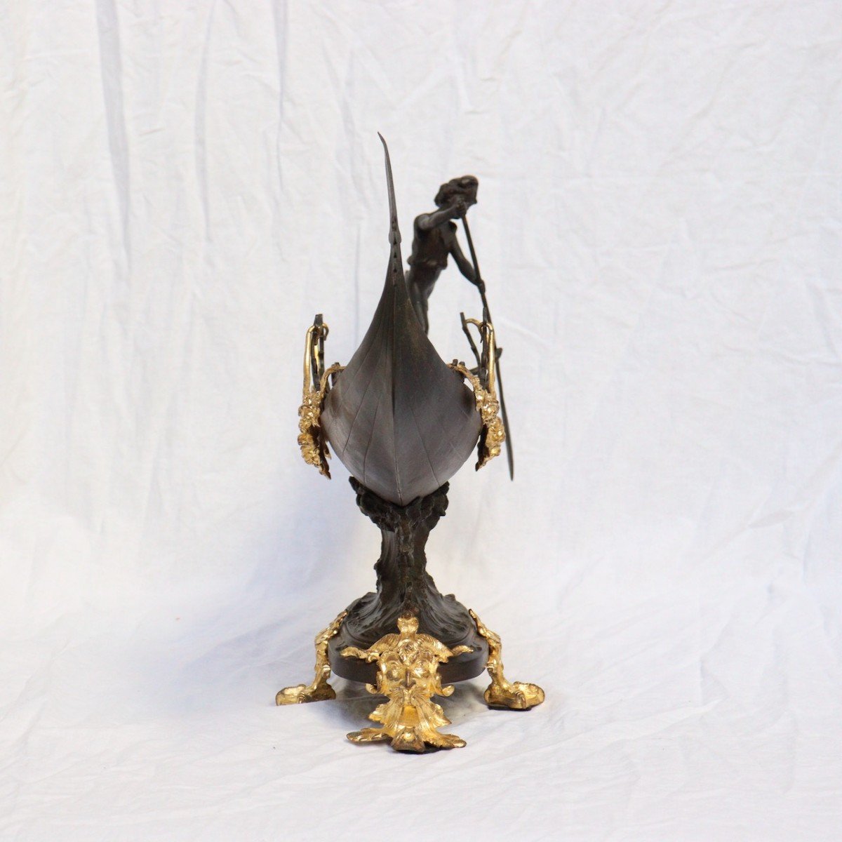 Jardinière Vide-poches En Bronze XIXème Siècle-photo-7