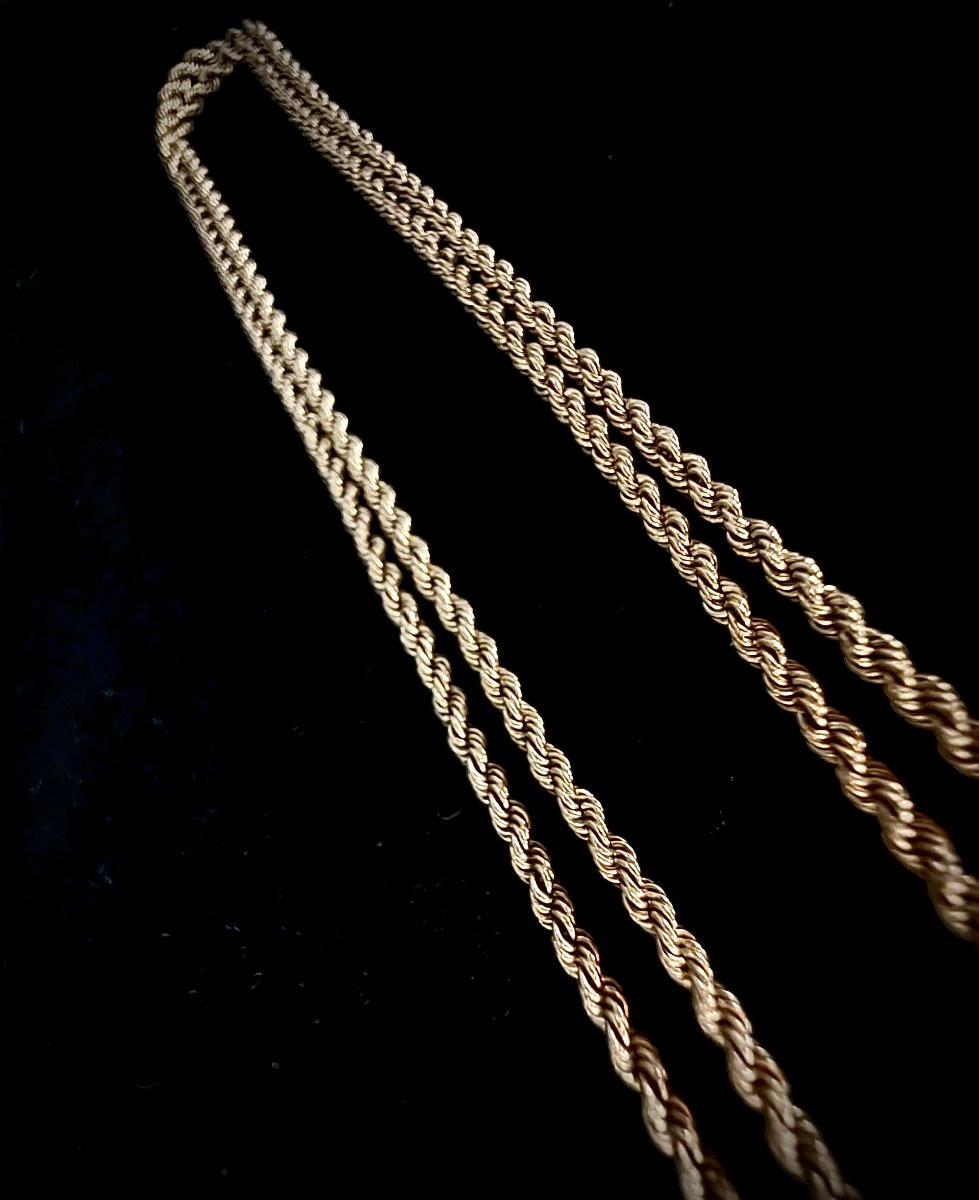 Chopard Happy Clown Necklace With Rope Chain-photo-6