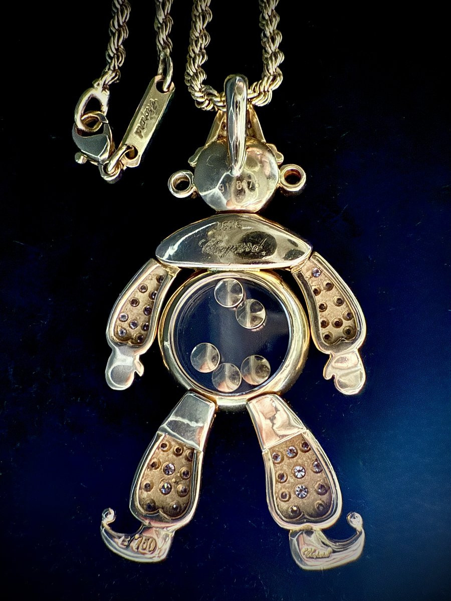 Chopard Happy Clown Necklace With Rope Chain-photo-7