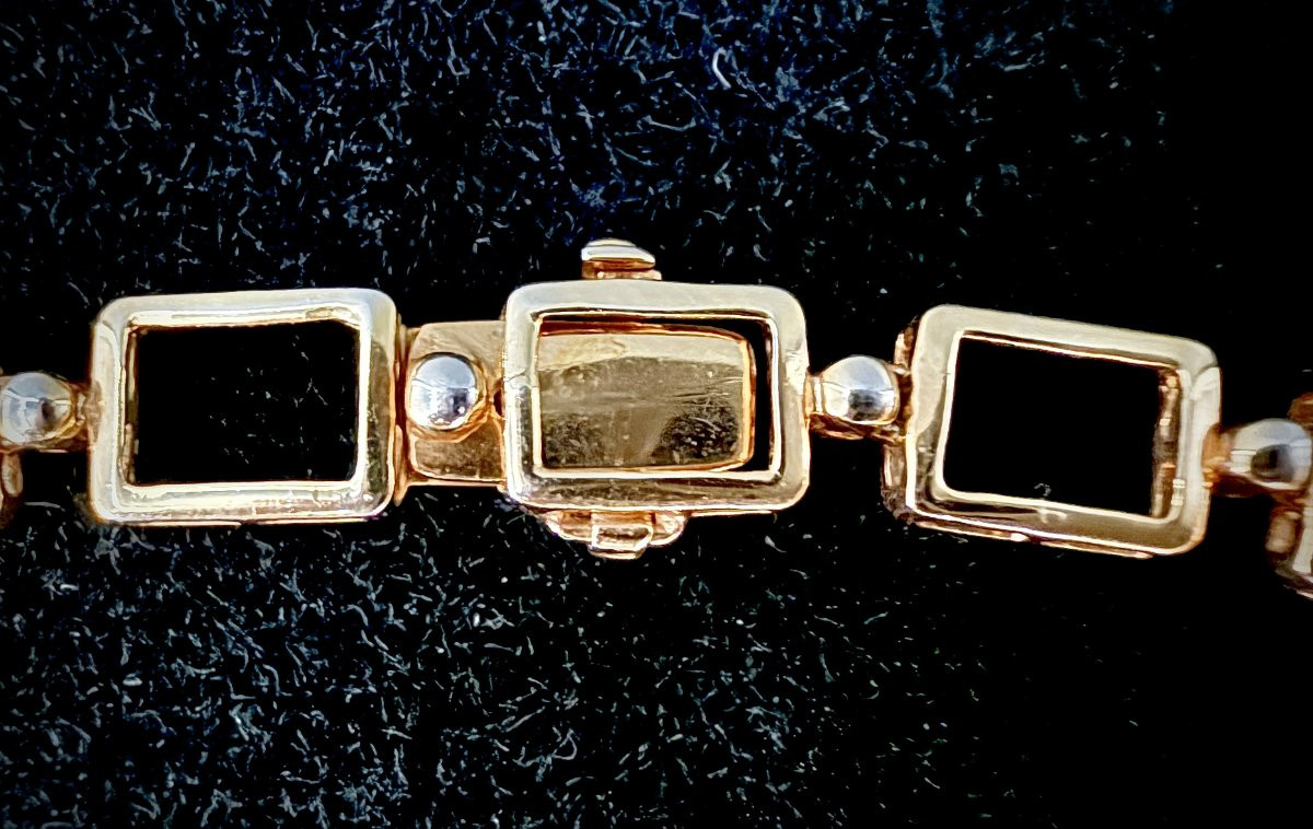 18-karat Yellow Gold Necklace Set With 11.84 Carats Of Baguette And Brilliant-cut Diamonds-photo-3