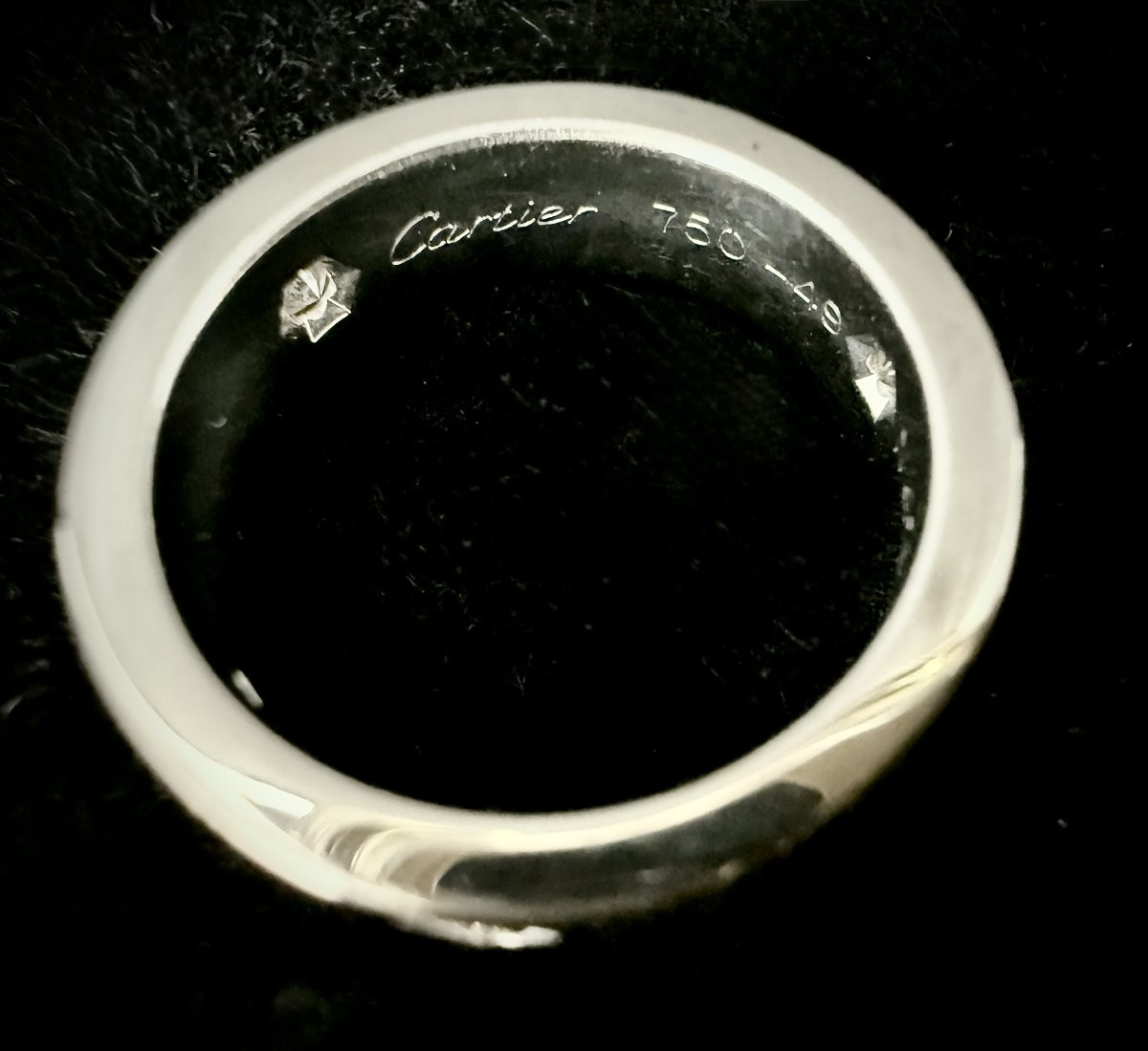 18k White Gold Ring, Signed/numbered Cartier, Love Model, Screw Decoration-photo-1