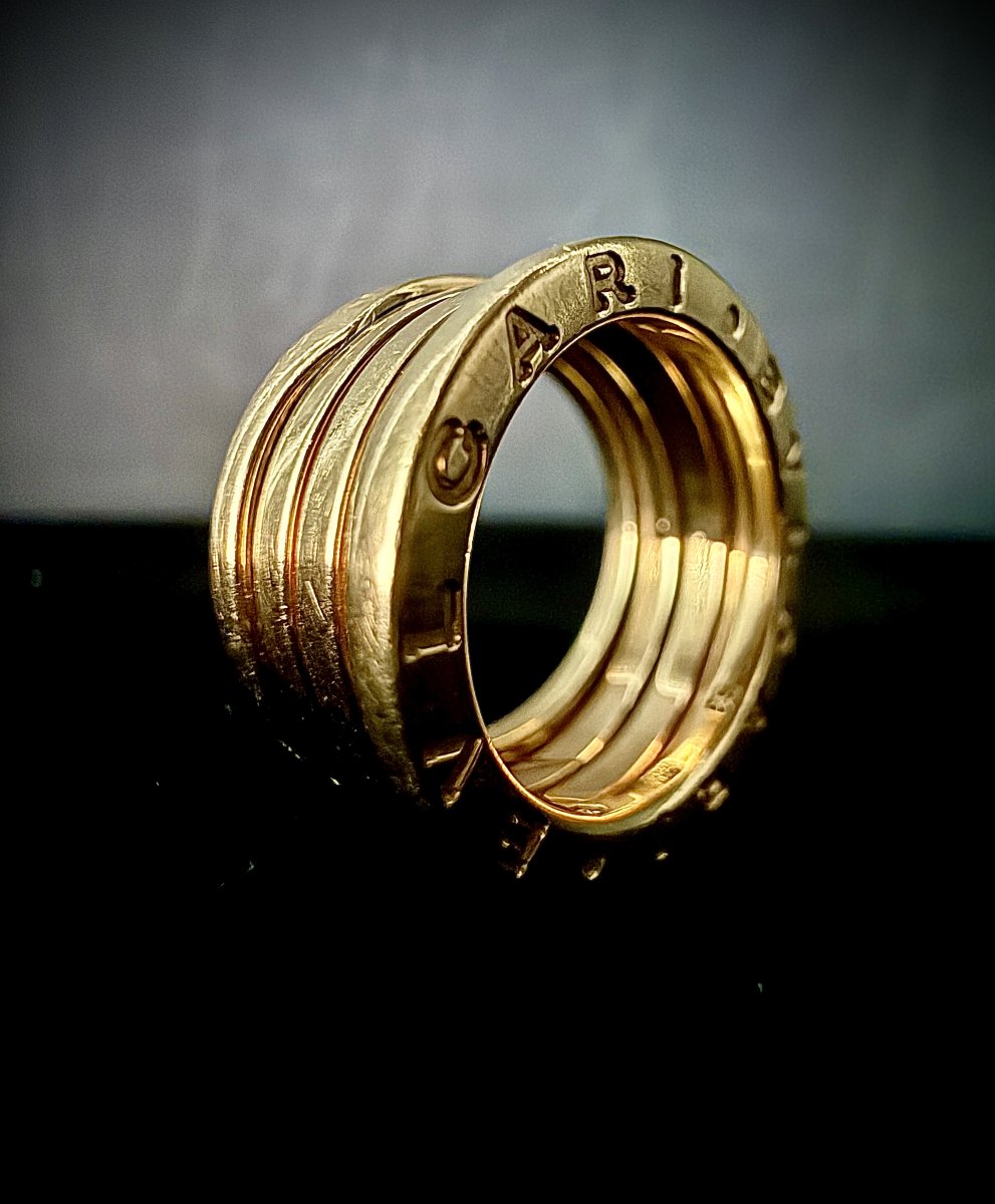 Bague Bulgari, modèle emblématique ressort B.zero1, or jaune 18 carats, taille 53-photo-3