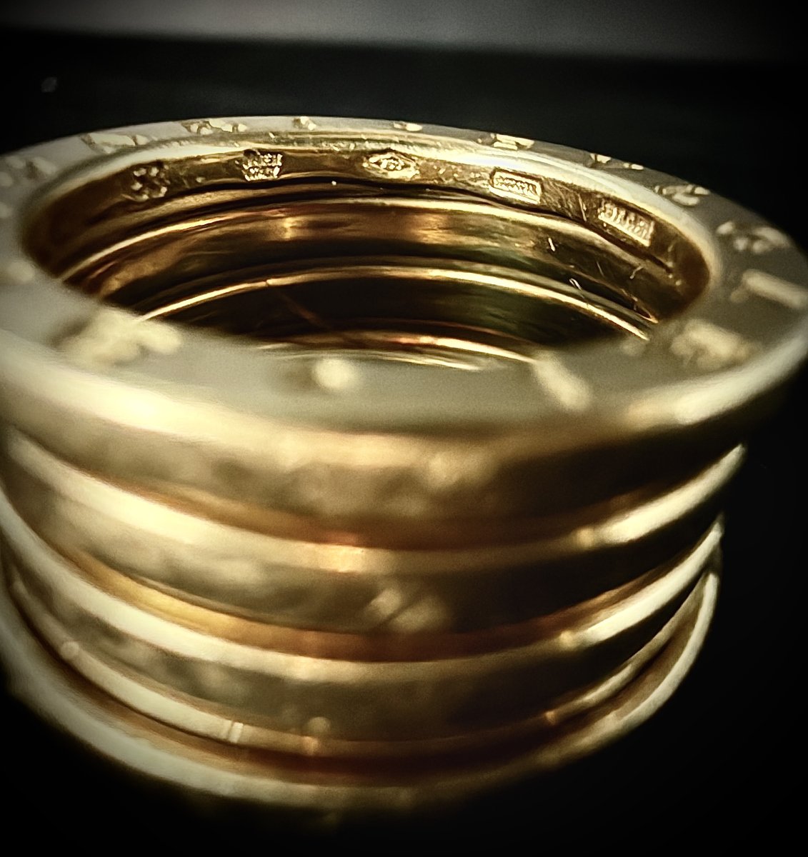 Bague Bulgari, modèle emblématique ressort B.zero1, or jaune 18 carats, taille 53-photo-1