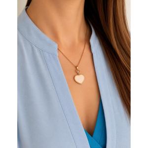Chopard Chain Pendant, Happy Hearts Collection, 18 Ct Gold, Heart-shaped, Mobile Diamond