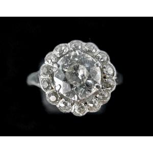 Antique Ring Set With A 1.30 Carat Diamond