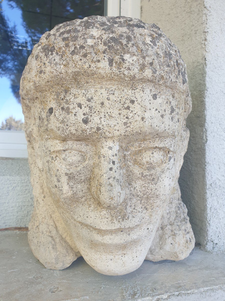 Series Of Four Carved Stone Sculptures-photo-4