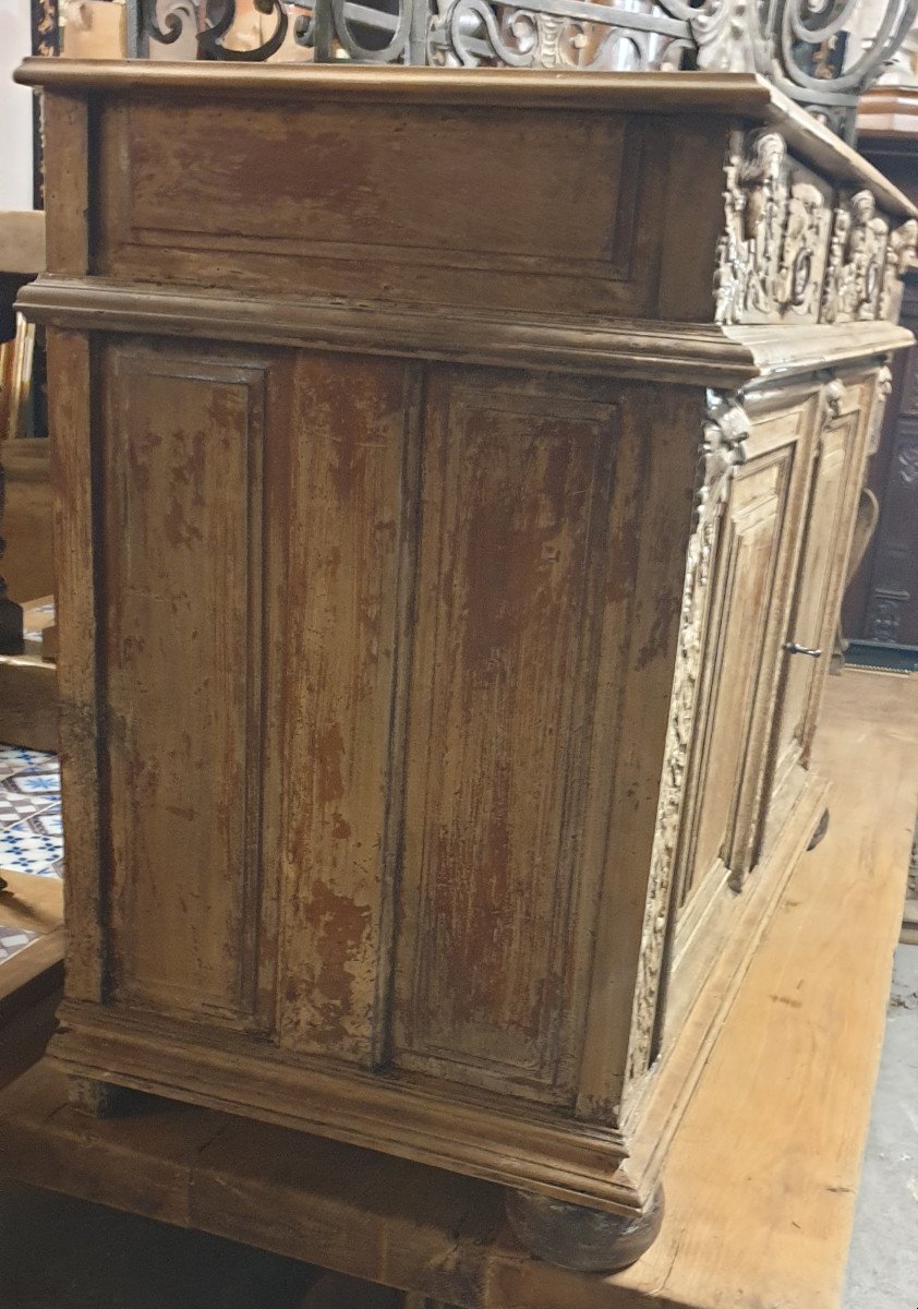 Buffet Louis XIII En Chêne -photo-4