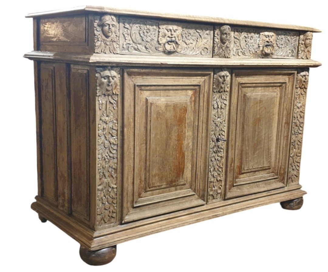 Buffet Louis XIII En Chêne 