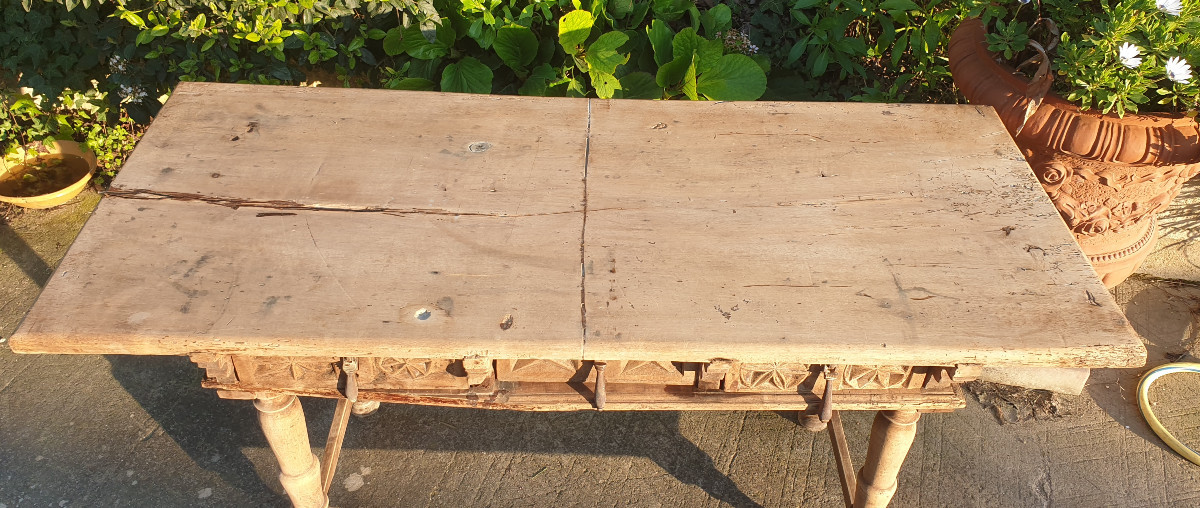 Rustic Table In Natural Wood-photo-2