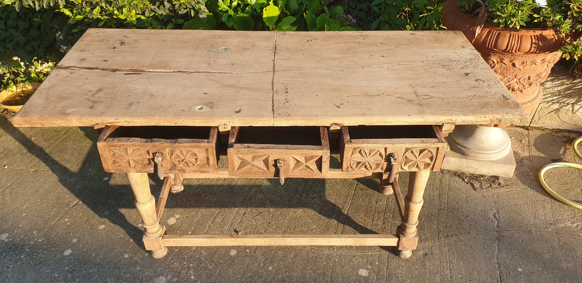 Rustic Table In Natural Wood-photo-3