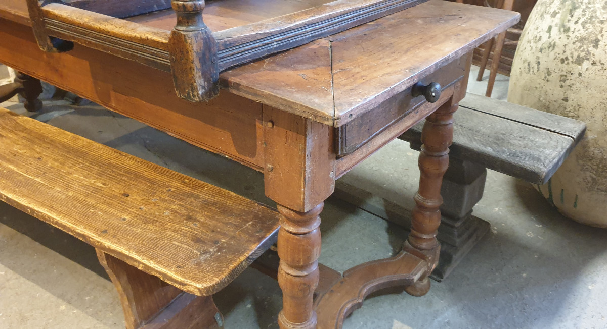 Solid Wood Farm Table 2m44 Cm-photo-2