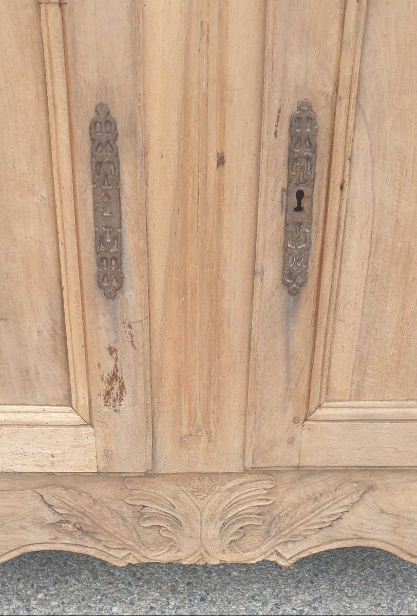 Vaisselier rustique en bois naturel-photo-2