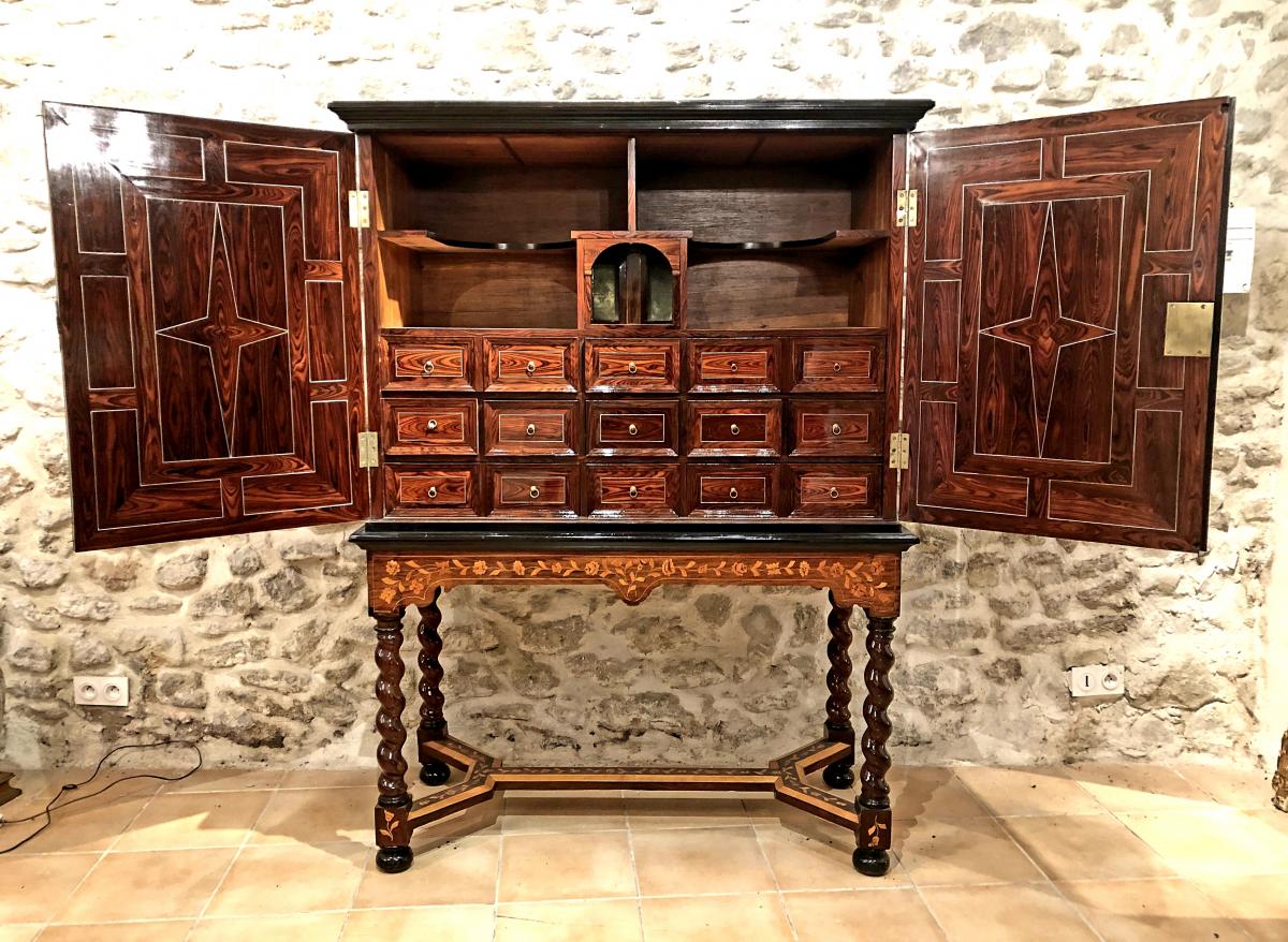 Florentin Cabinet In Marquetry